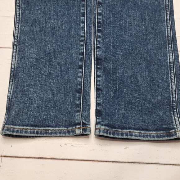 Madewell Stovepipe Jeans Dark Deming Wash Mid Rise Slim Straight Stretch 26 - Picture 8 of 11